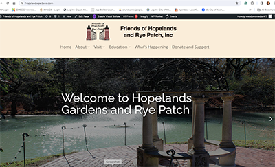 Hopelands and Gardens Web Design Project Meadows Media LLC